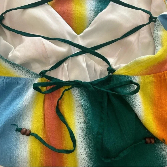 BCBGeneration Strappy Multicolor Mini Sundress Women’s Size Medium - Picture 3 of 5